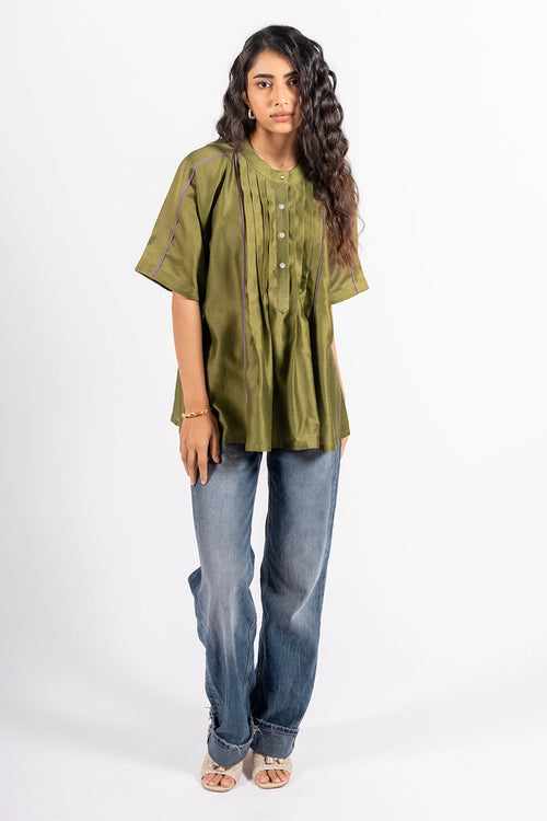 Khakhi Green Rattle Shirt