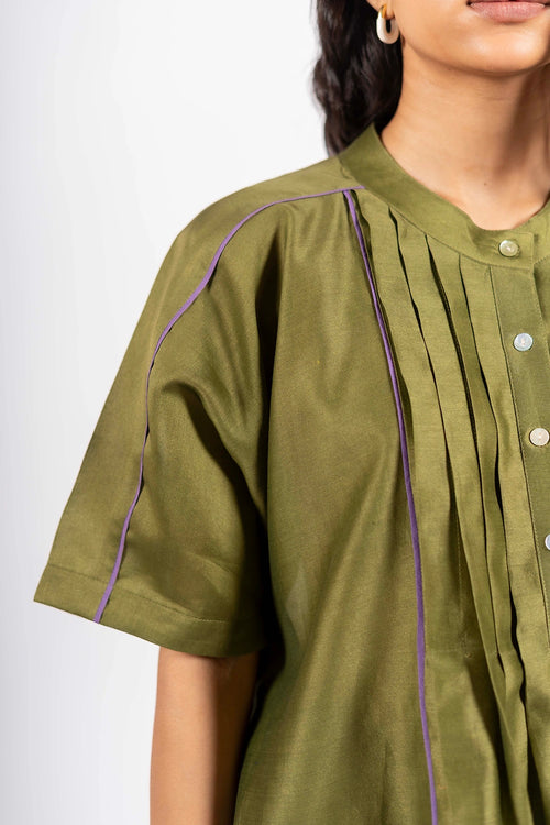 Khakhi Green Rattle Shirt
