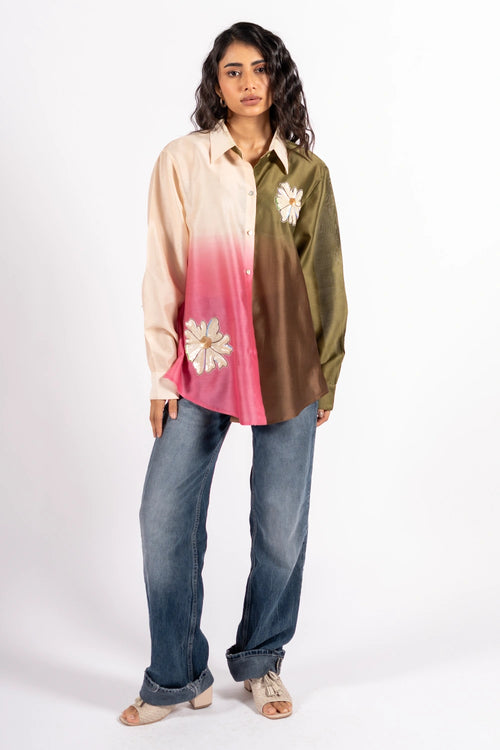 Khakhi Pink Multi Walker Shirt