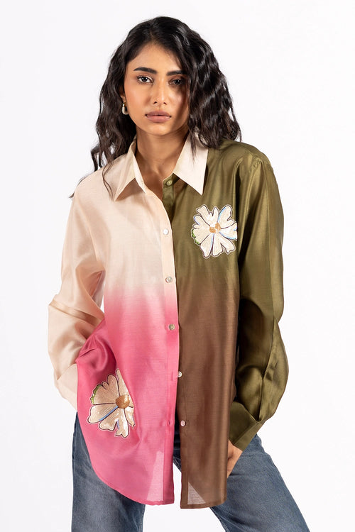 Khakhi Pink Multi Walker Shirt