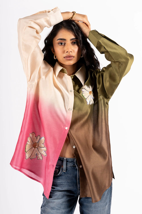 Khakhi Pink Multi Walker Shirt