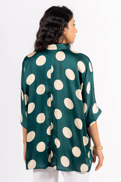 Polka Green Moondust Shirt