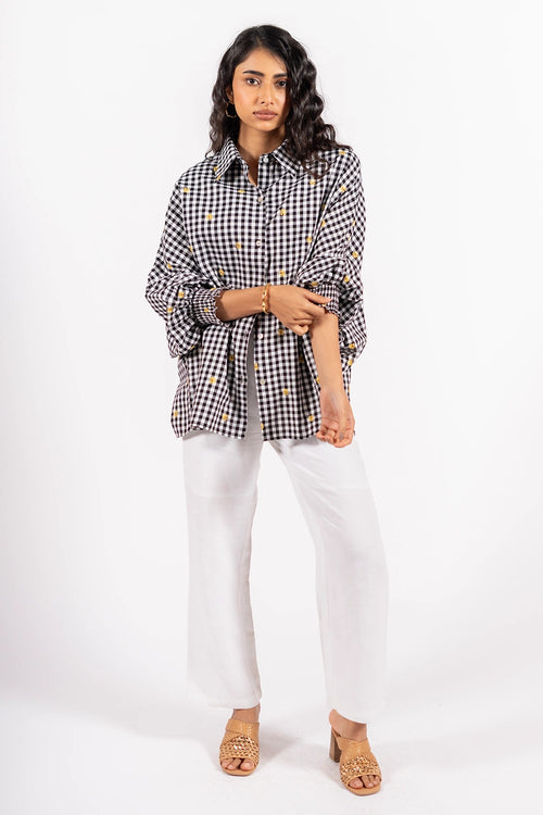Black Check Lily Shirt