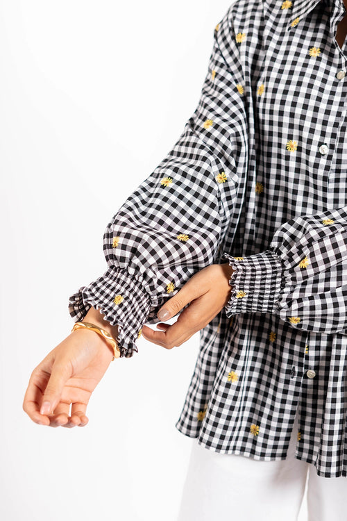 Black Check Lily Shirt