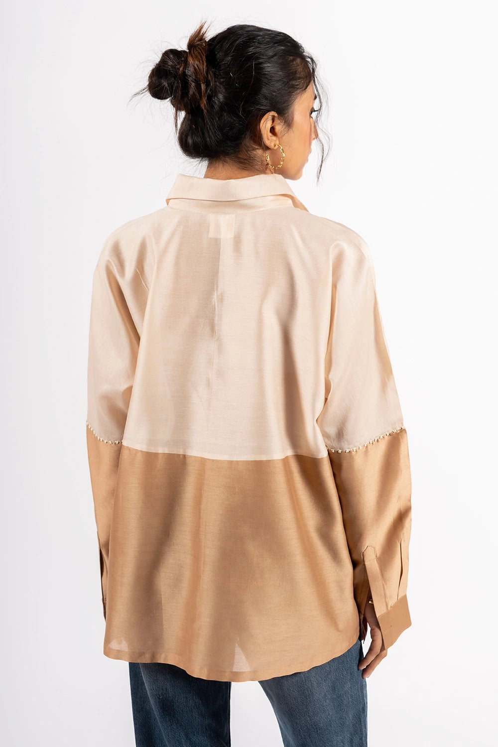 Taupe Ecru Beanie Shirt