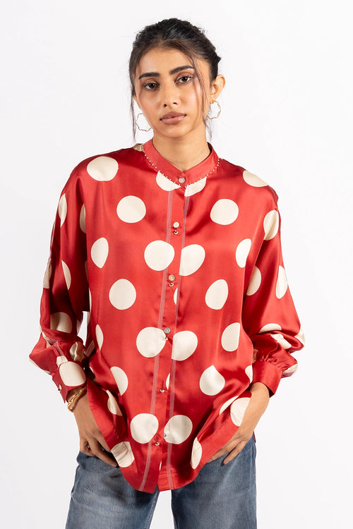 Red Vision Polka Shirt
