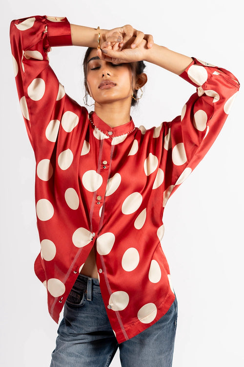 Red Vision Polka Shirt