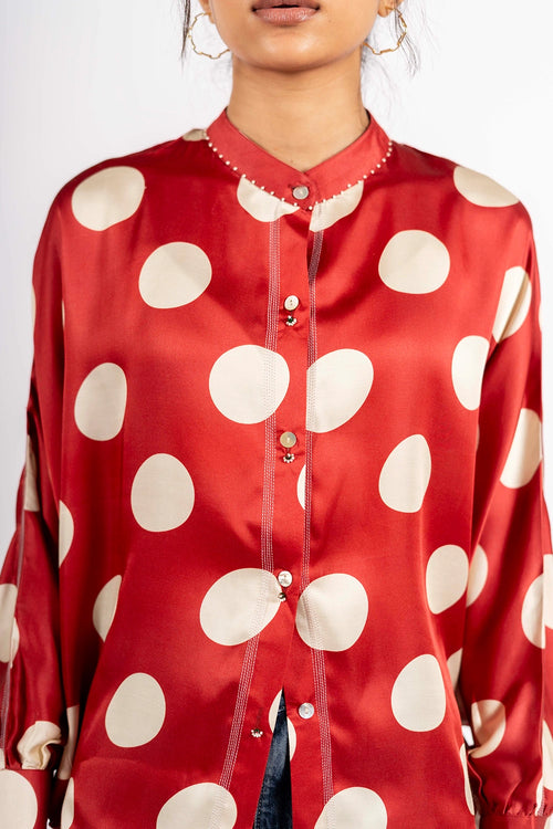 Red Vision Polka Shirt