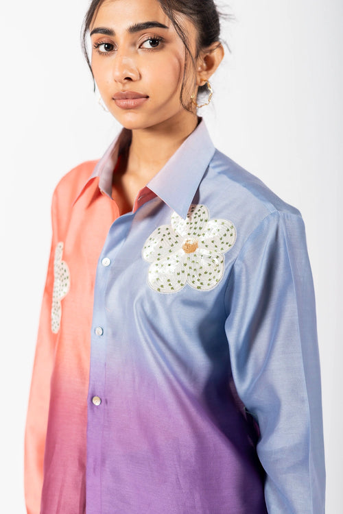 Violet Blue Multi Walker Shirt