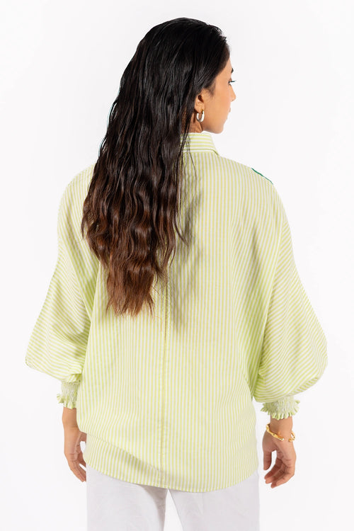 Green Checks Lily Shirt