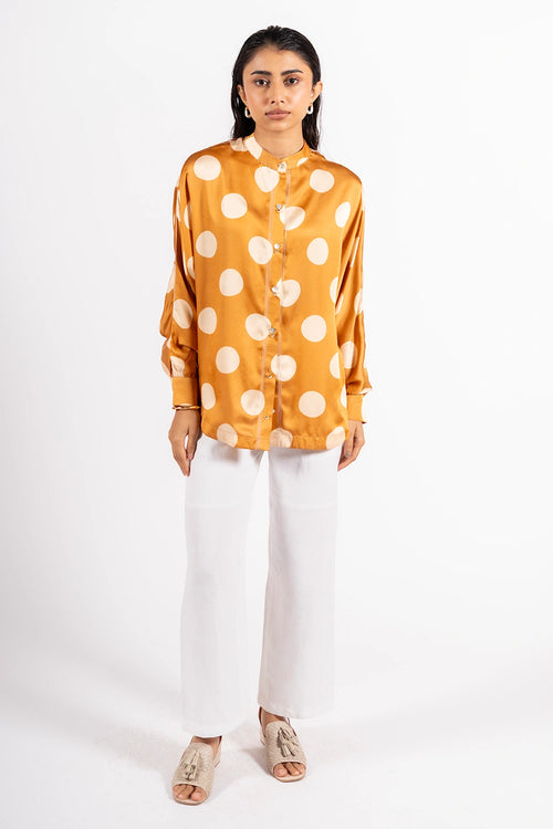 Mustard Vision Polka Shirt