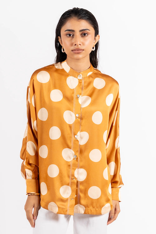 Mustard Vision Polka Shirt