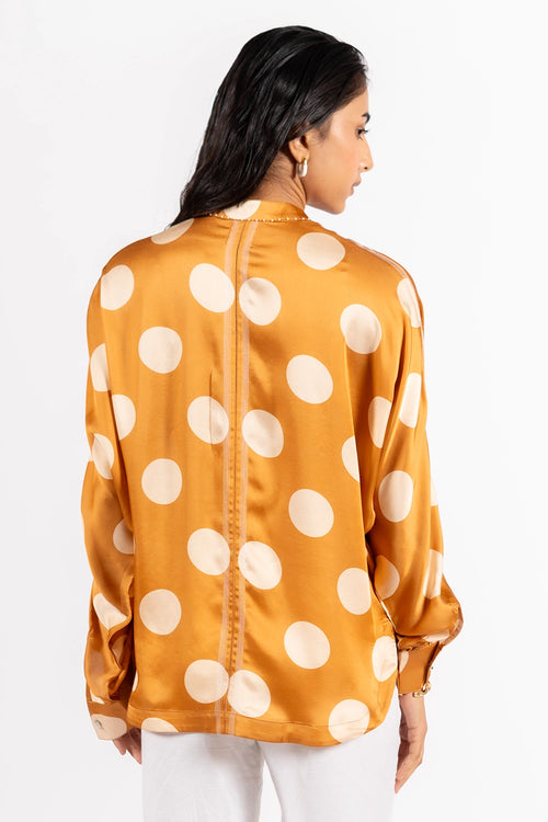 Mustard Vision Polka Shirt