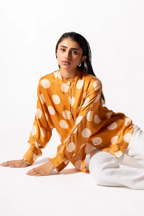 Mustard Vision Polka Shirt