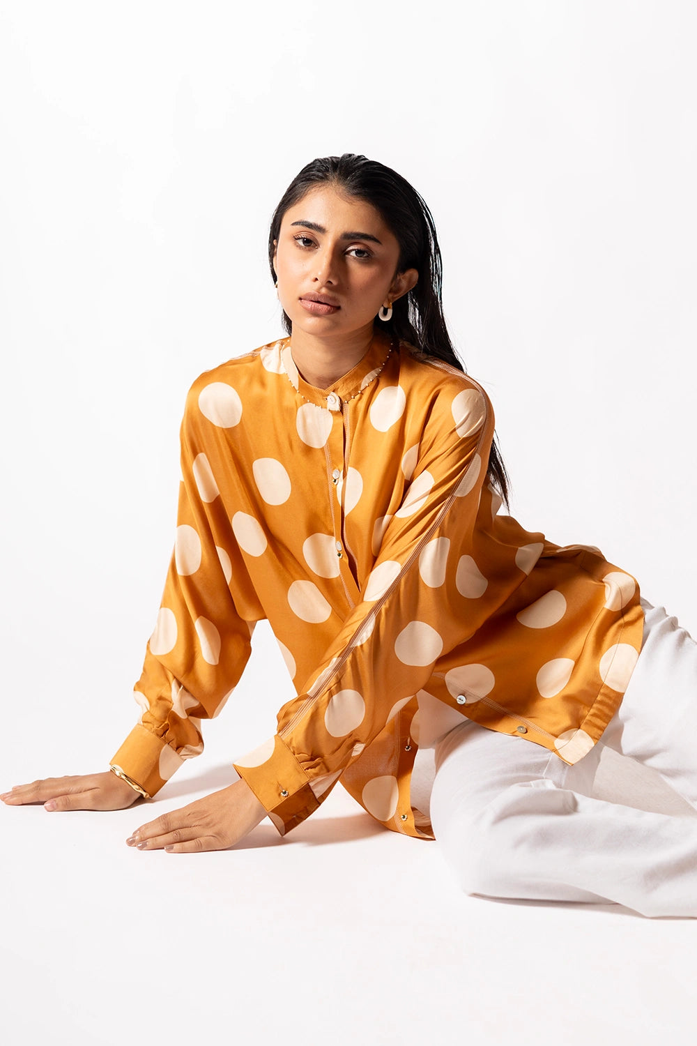 Mustard Vision Polka Shirt