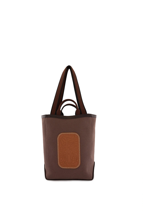 Maison Canvas Sand Indigo Tote Bag