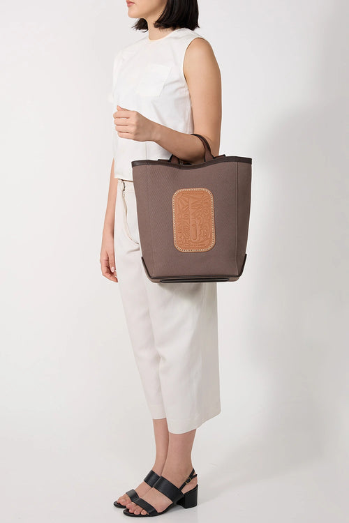 Maison Canvas Cacao Clay Tote Bag