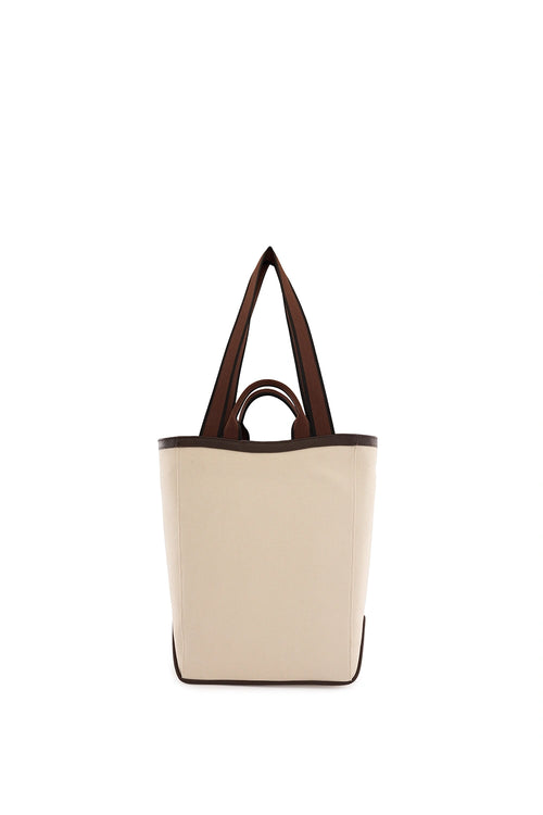 Maison Canvas Sand Indigo Tote Bag