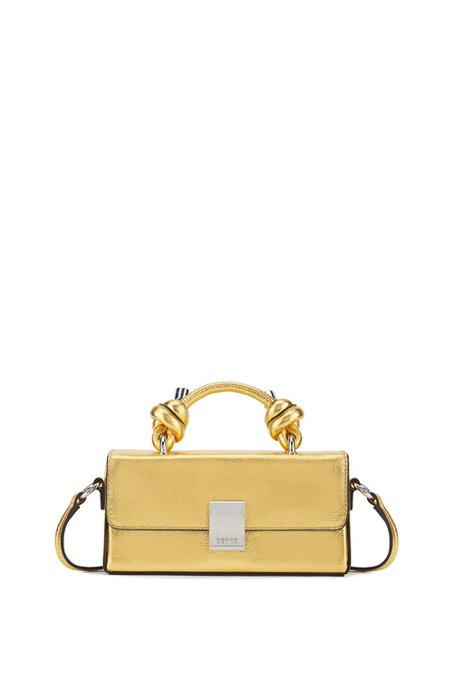 Mary Crinkle Silver Soft Micro Bag