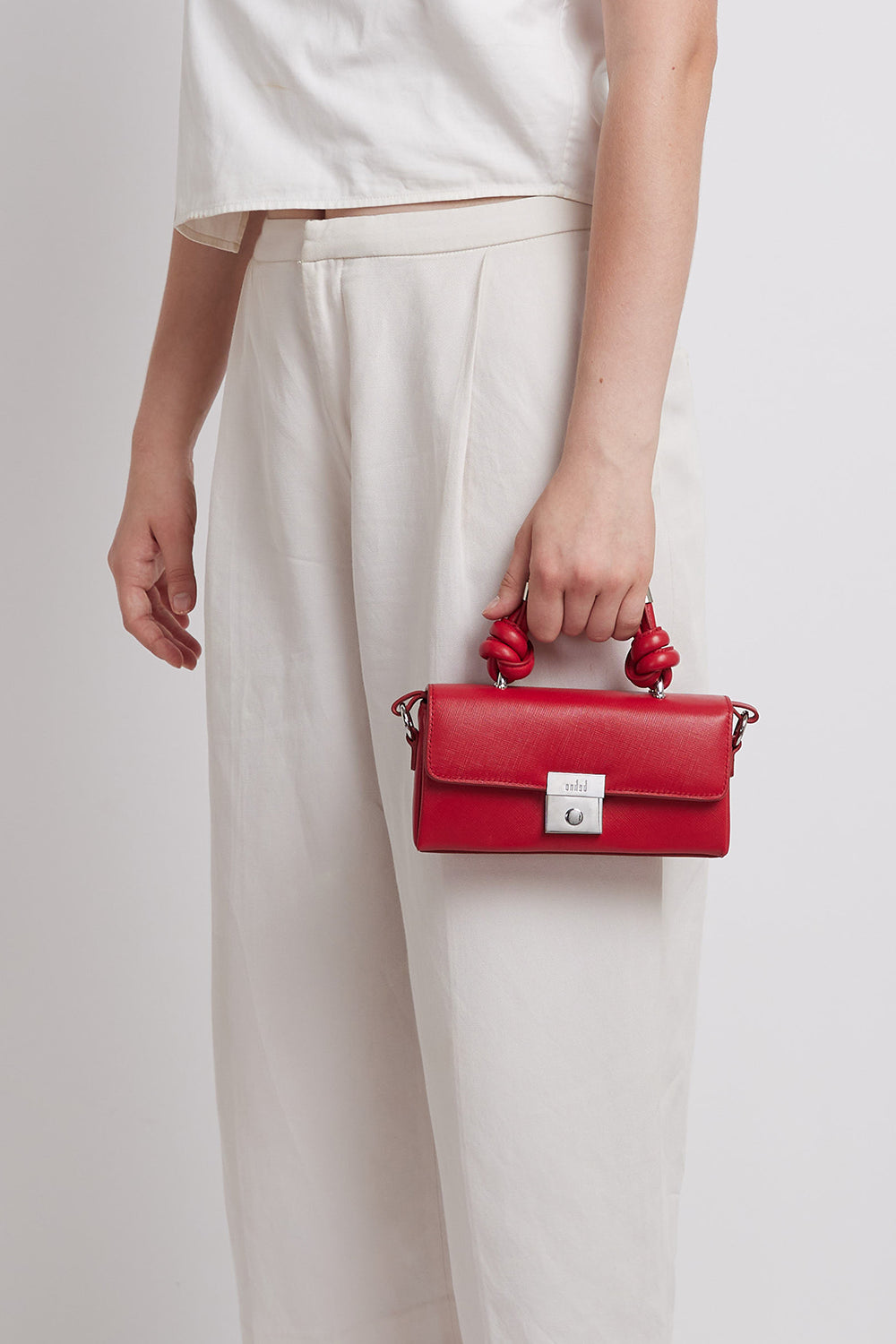 Mary Soft Saffiano Red Micro Bag