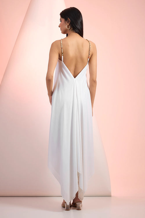 Off White Love Asymeterical Dress