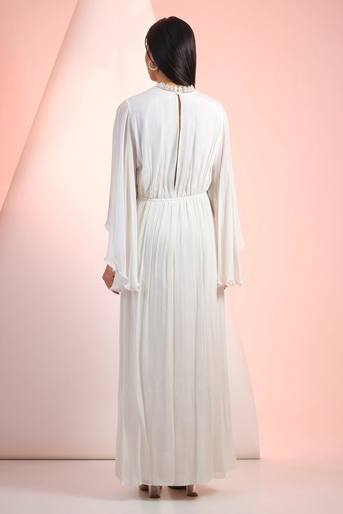 Off White Love Long Flow Dress