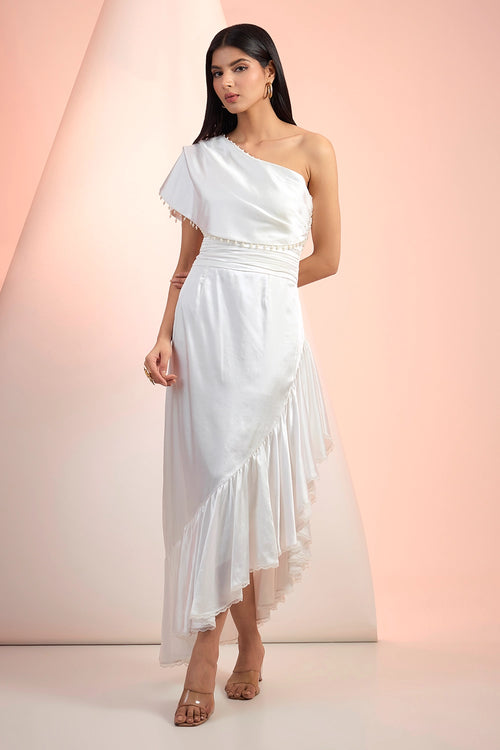 Off White Love Dress
