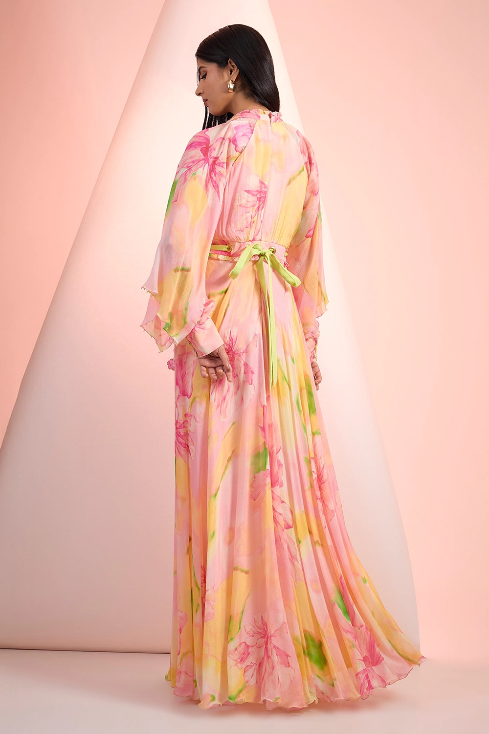 Pink Love Printed Rivet Dress
