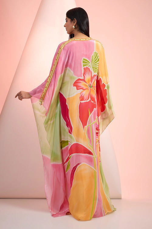 Multi Love Printed Kaftan