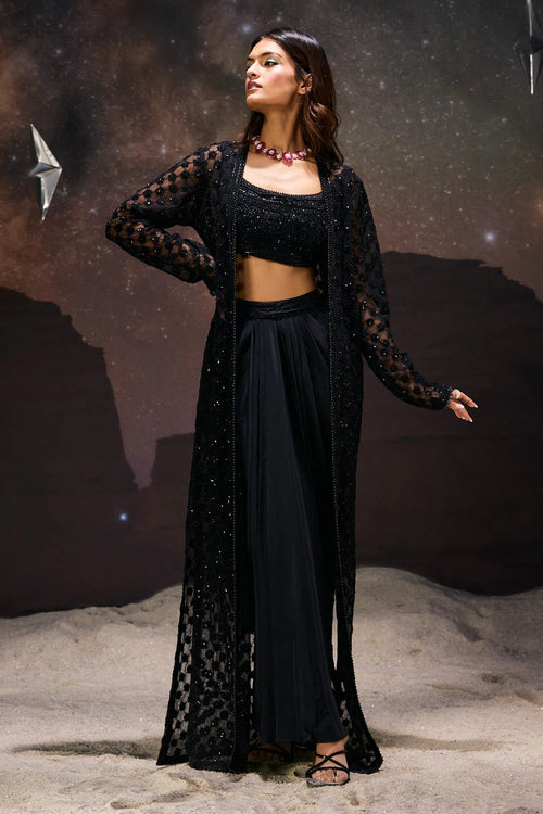 Nocturnal Elegance Jacket Set