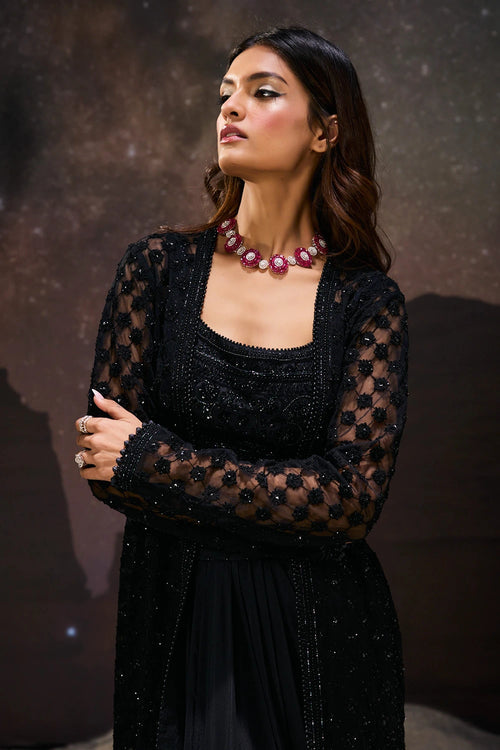 Nocturnal Elegance Jacket Set