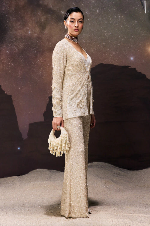 Celestial Glow Embellished Co-ord Set