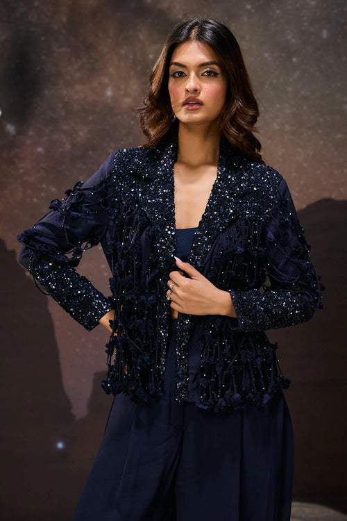 Midnight Power Look Jacket Set