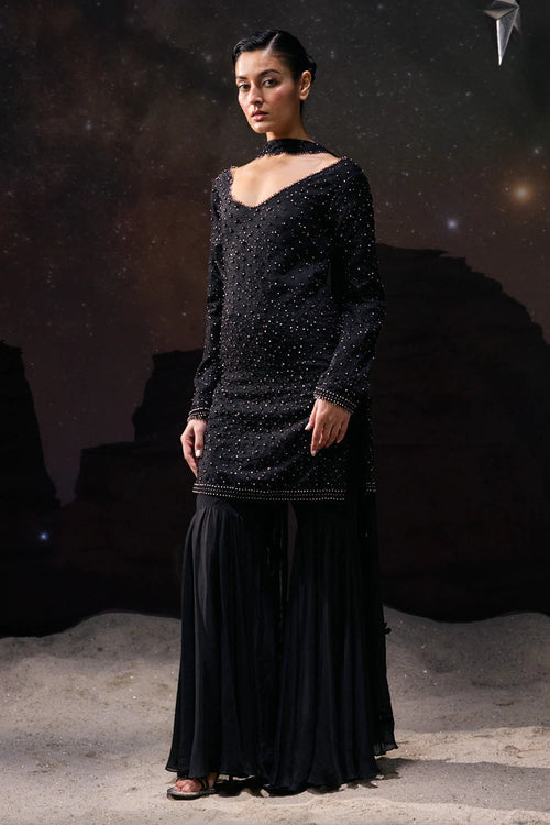 Obsidian Night Kurta Set