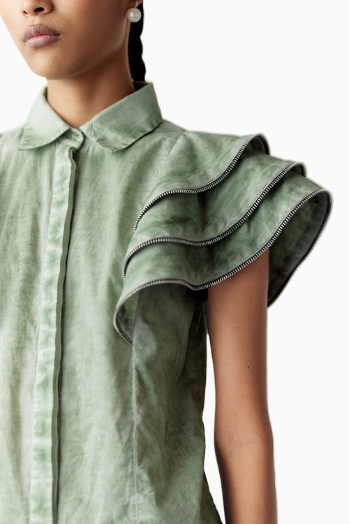 Green Overdyed Coord Set