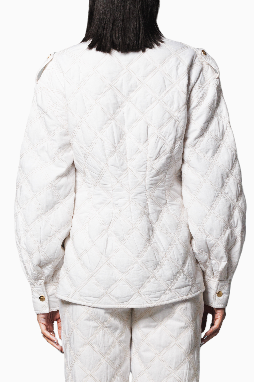 White Quilted Jacket