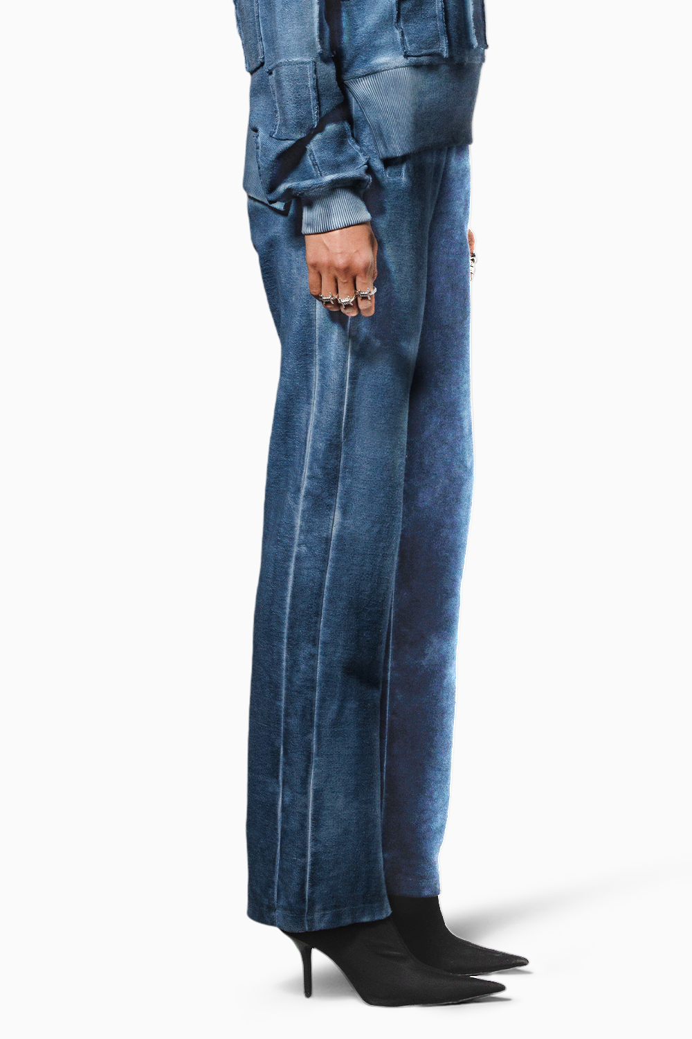 Blue Overdyed Blue Trackpants