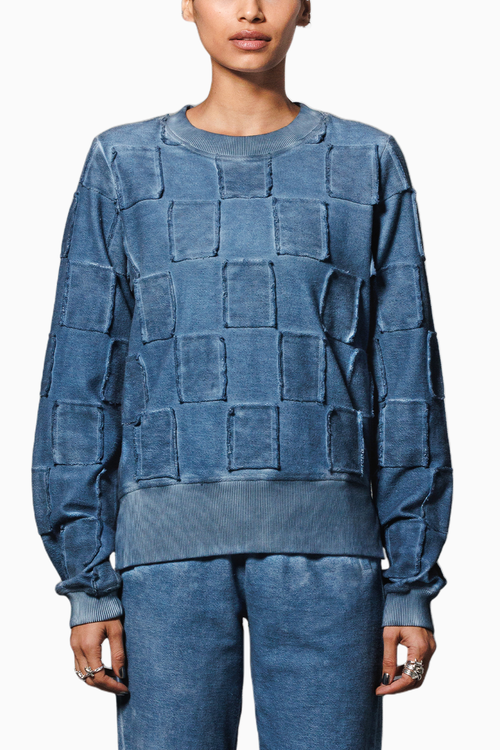 Blue Overdyed Blue Sweatshirt