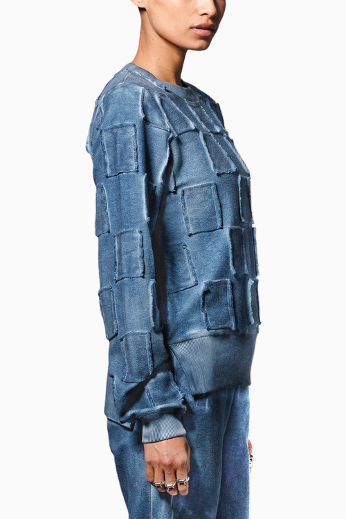 Blue Overdyed Blue Sweatshirt