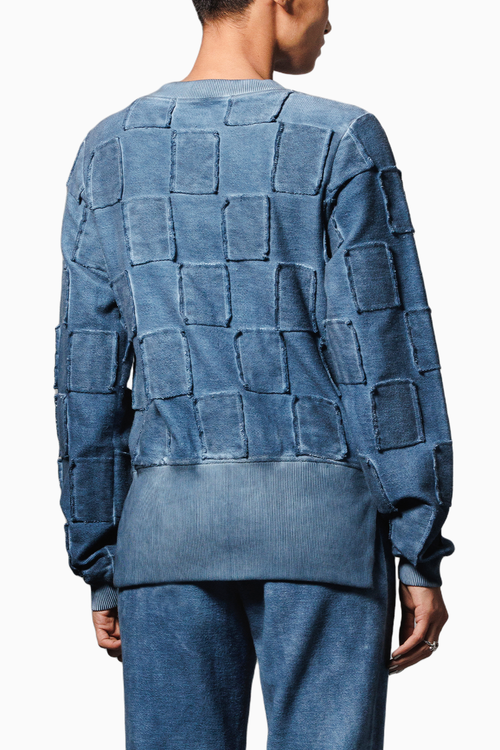 Blue Overdyed Blue Sweatshirt