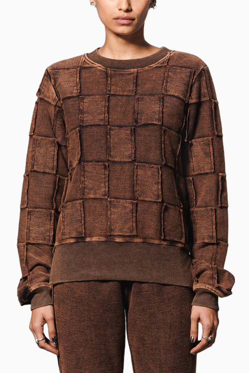 Rust Washed Terry Sweatshirt