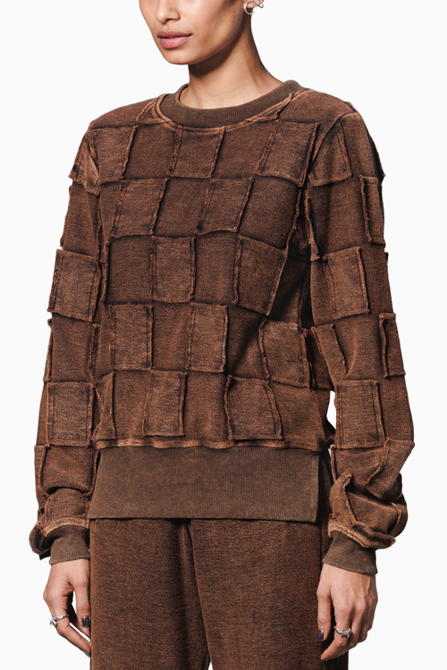Rust Washed Terry Sweatshirt