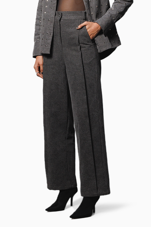 Black Washed Denim Pants