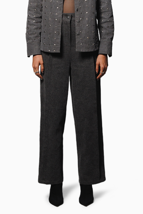 Black Washed Denim Pants