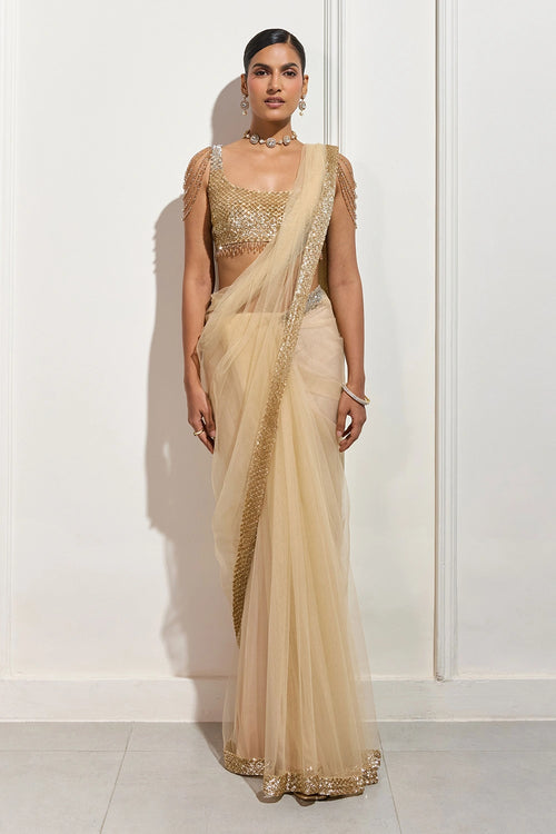 The Gilded Dusk Saree