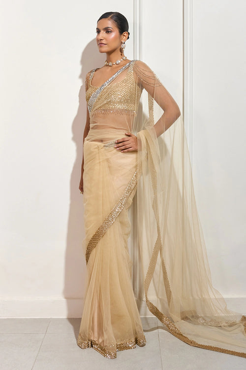 The Gilded Dusk Saree