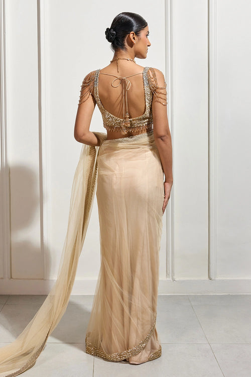 The Gilded Dusk Saree