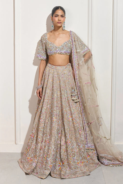 The Kimono Garden Lehenga
