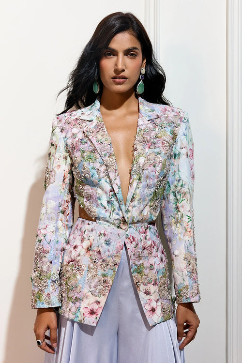The Bloom-Mist Blazer Set