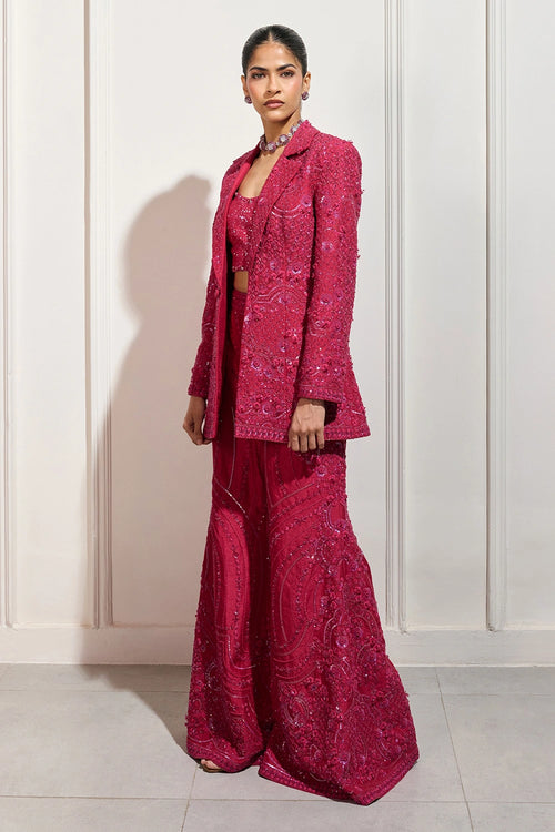 The Imperial Fuchsia Blazer Set